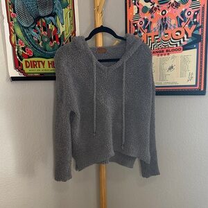 Soft Gray Textured Sweater